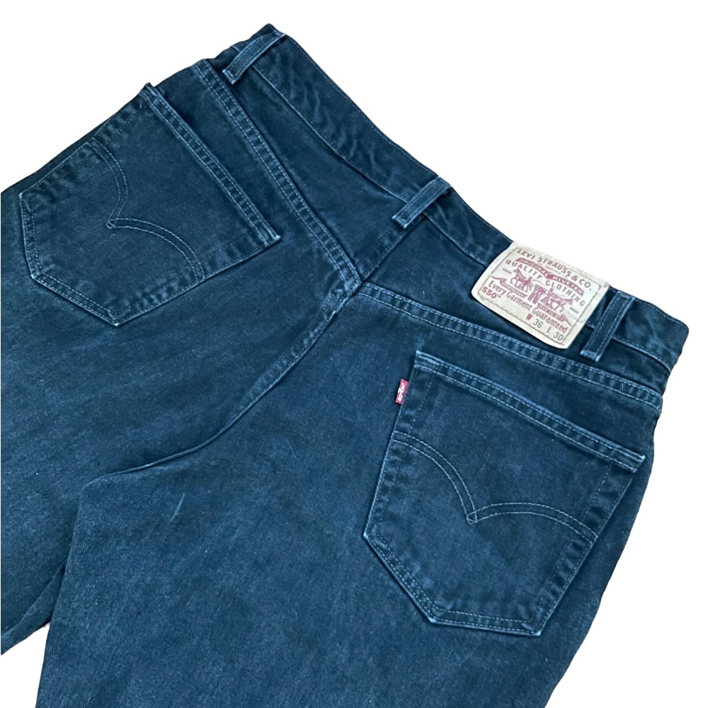 Vintage 90s Black Levi 550s Mens Size 36/30